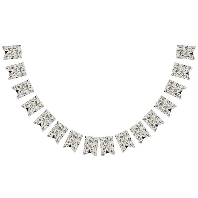 Viktigt hundar födelsedagsfest firande vimplar (Alla)