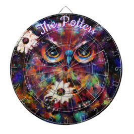 Viktigt imponerande Blommigt Uggla Personlig Darttavla