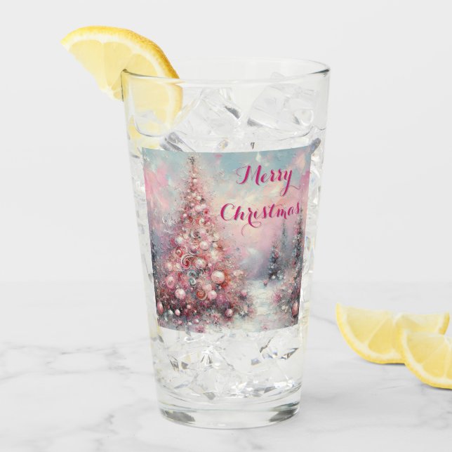 Viktigt imponerande Julgran Glaskopp (Framsida Ice)