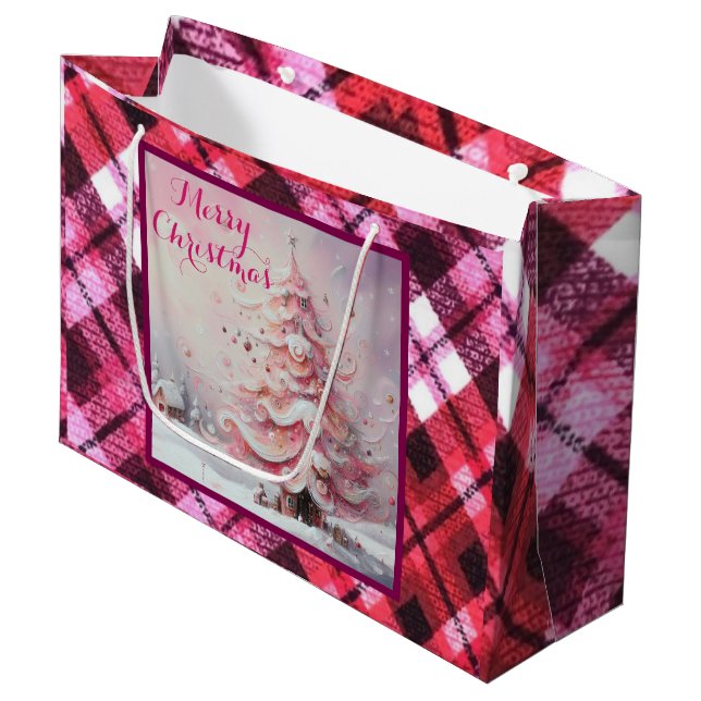 Viktigt imponerande Rosa i Julgran (Framsidan Vinklad)