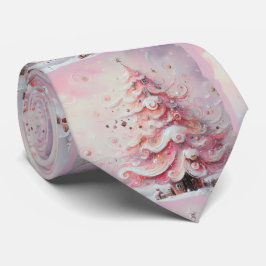 Viktigt imponerande Rosa i Julgran Slips