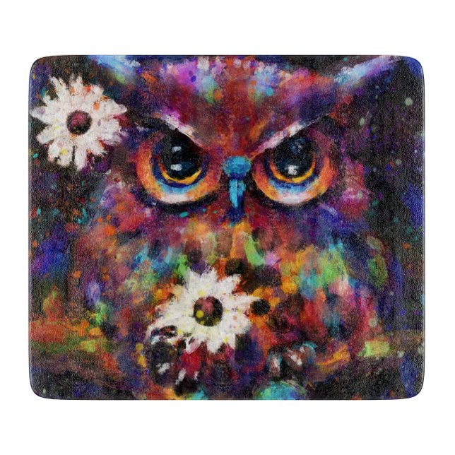 Viktigt intressionistiskt målande av Blommigt Uggl (Framsidan)