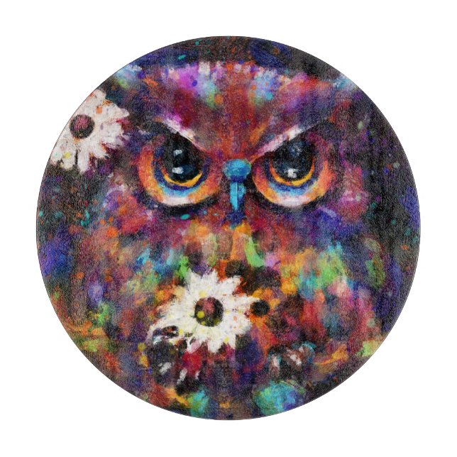 Viktigt intressionistiskt målande av Blommigt Uggl (Framsidan)