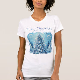 Viktigt intsionistiskt Julgran Blue T Shirt