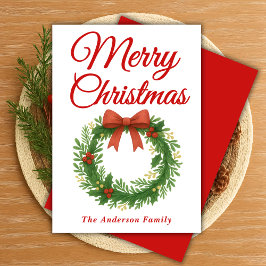 Viktigt julandetag med Ribbon Julkort