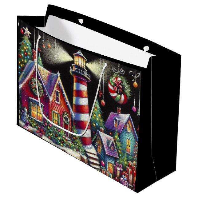 Viktigt julfyr Röd Rosa Lila (Framsidan Vinklad)