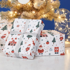 Viktigt julklapp som omsluter presentpapper