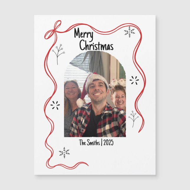 Viktigt julkort med foto (Framsida)