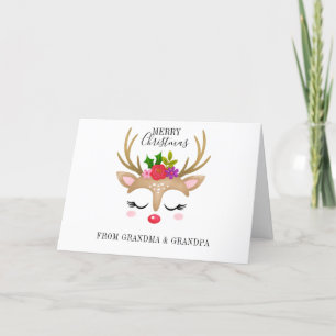 Viktigt kort för julklapp med vit Helgdag