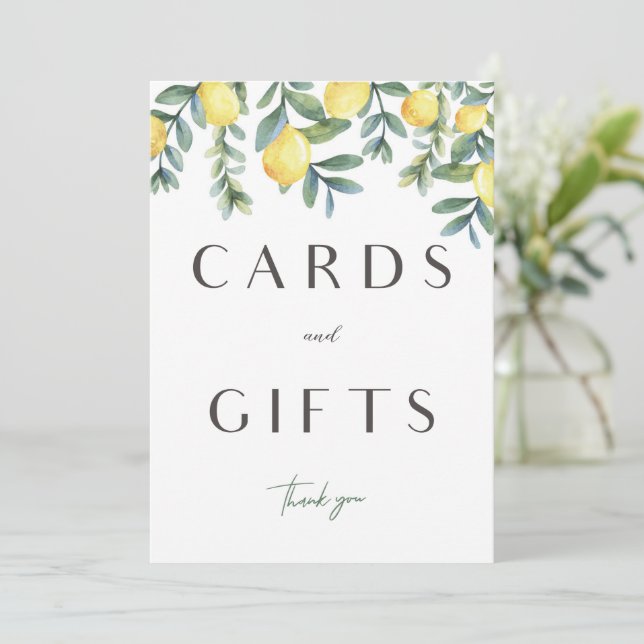 Viktigt kort för Lemon-Möhippa och gift-tecken (Stående Fram)