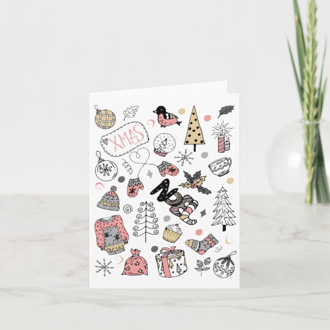 Viktigt kort för nominell julklapp för Helgdag (Framsida)