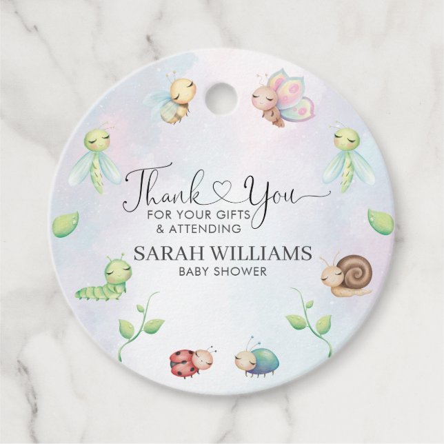 Viktigt lite regnbåge i Kärlek Kryp Gåvor Etiketter (Framsida)