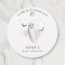 Viktigt litet Boo Halloween-babyskor Gåvor Etiketter
