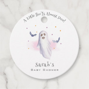 Viktigt litet Boo Halloween-babyskor Gåvor Etiketter