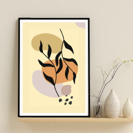 Viktigt Löv 2: Minimalist Boho Botanical Poster