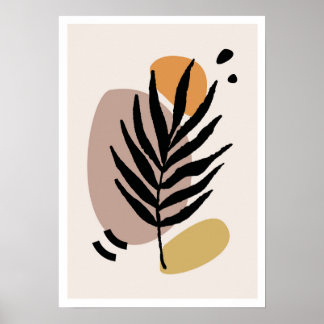 Viktigt Löv 3: Minimalist Boho botaniskt Poster