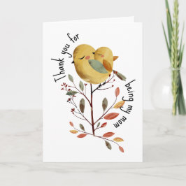 Viktigt Mamma Fågel och Chick med Photo Mors dag Kort