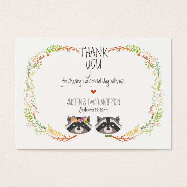 Viktigt Märkre för skogsrustic gift/kort Visitkort (Framsidan)