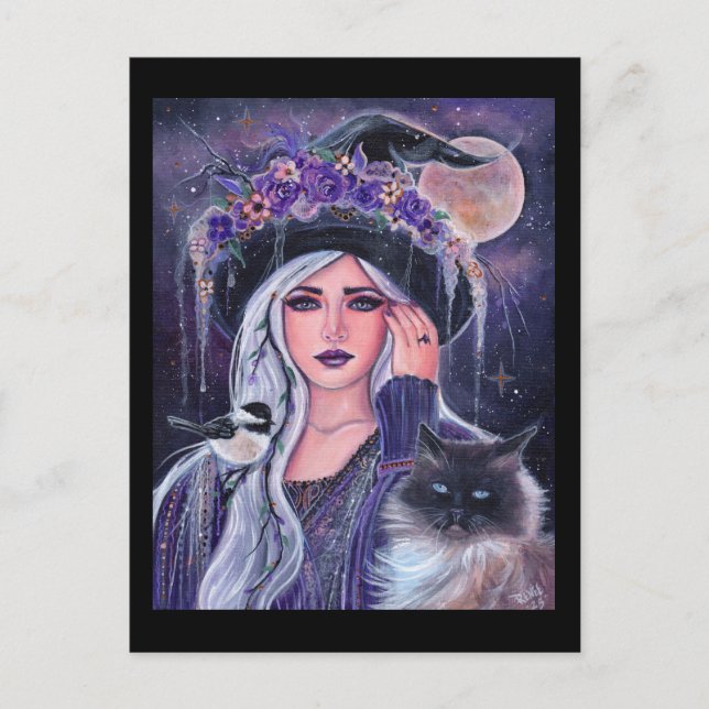 Viktigt med kattunge-etiketter av Renee Lavoie Vykort (Framsida)