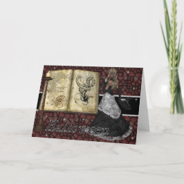 Viktigt med Spådomarna Halloween-hälsningskort Bok Kort