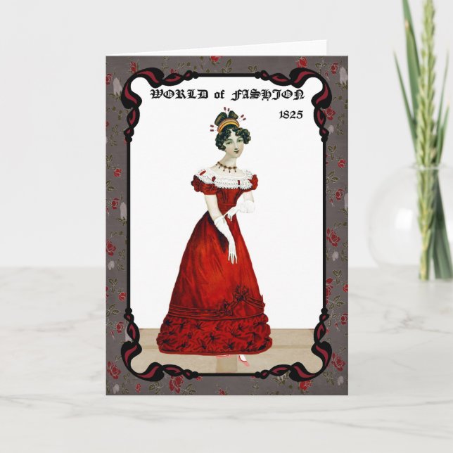 Viktigt Mode 1825-hälsningskort Kort (Framsida)