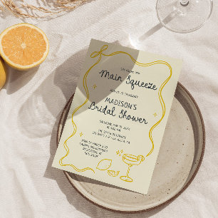 Viktigt Möhippa för Lemon Main Squeeze Inbjudningar