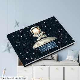 Viktigt Nalle Astronaut Boy Shower Gästböcker