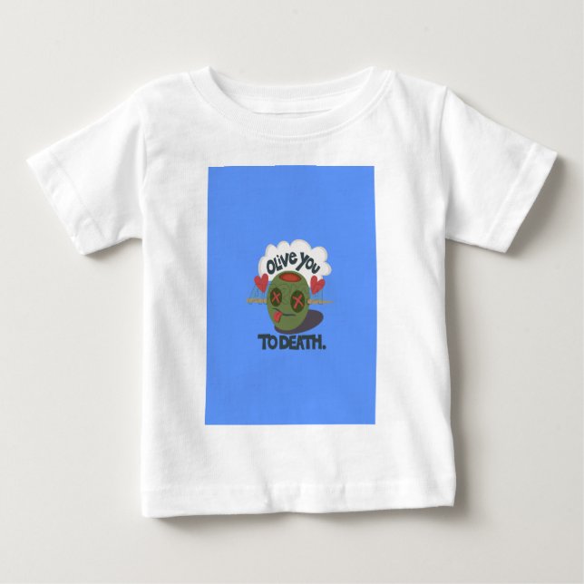 Viktigt "Olive My Heart"-finare Ansikte-design Tee (Framsida)