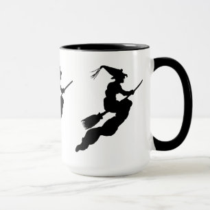 Viktigt på flyg på Broom Silhouette Mugg