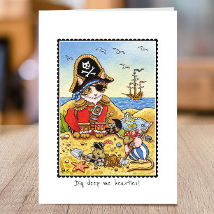 Viktigt Pirat-kort för klatmöss med infälld hälsni Kort