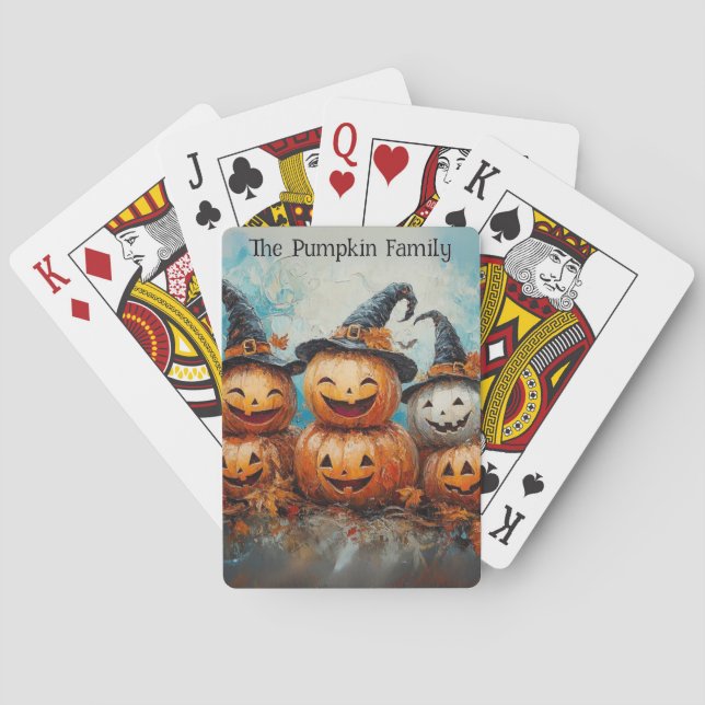 Viktigt pumpkin-familjefallsäsong casinokort (Baksidan)