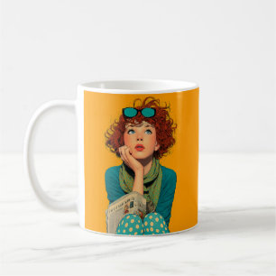 Viktigt Rödhårig i Polka dots Kaffemugg