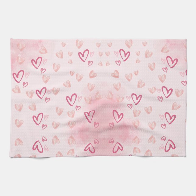 Viktigt Rosa Kökshandduk (Horisontell)