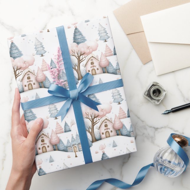 Viktigt Rosa och Blå jultomtgåva Presentpapper (Gifting)