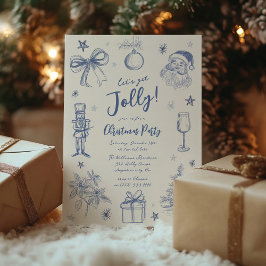 Viktigt skrik jul Party Inbjudningar