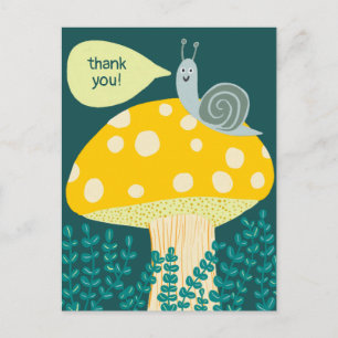 Viktigt Snigel på ANPASSNINGSBARNA Magic Mushroom Vykort