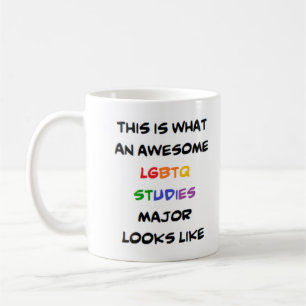 Viktigt, större lgbtq-studier, fantastisk kaffemugg