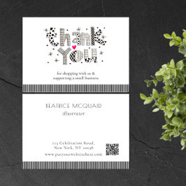 Viktigt tack för ditt kort för små företag