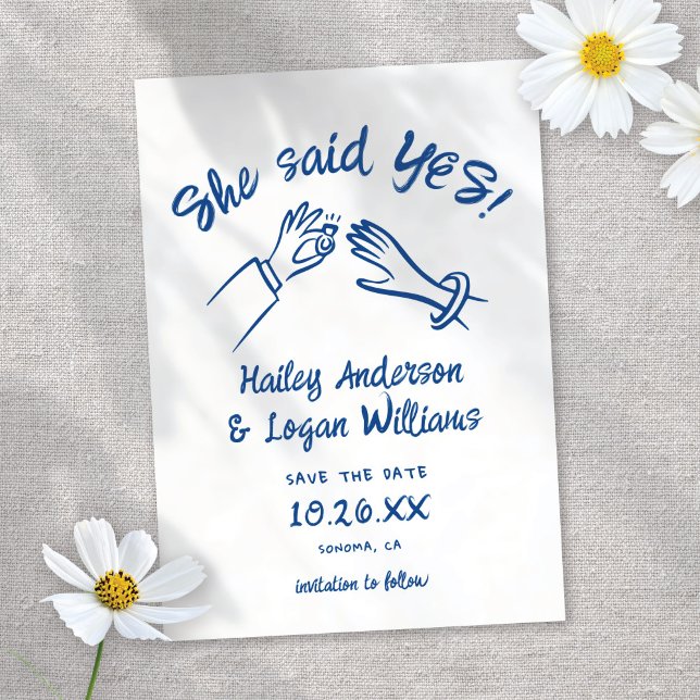 Viktigt, utsökt, modern Roligt Bröllop Spara Datumet (Skapare uppladdad)