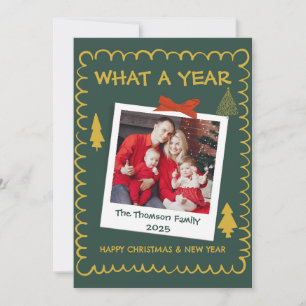 Viktigt - vilket års multifotomollad Grönt för jul Kort