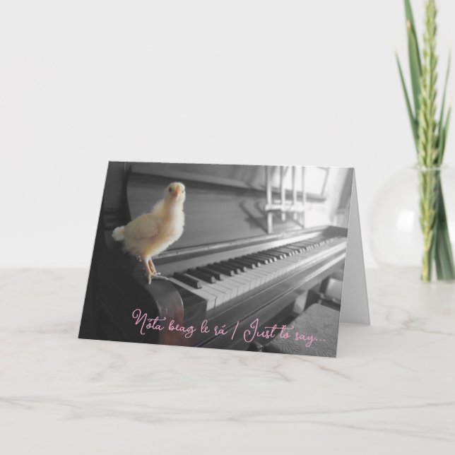 Viktkort Nóta beag le rá / Bara för att säga Kort (Framsida)