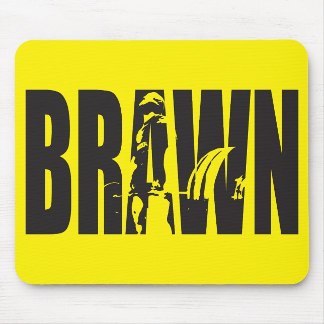 "Viktlyftning" Motivering - BRAWN Musmatta (Framsidan)