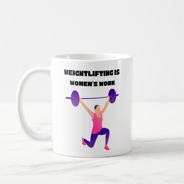 Viktning är kvinnors arbete kaffemugg (Vänster)