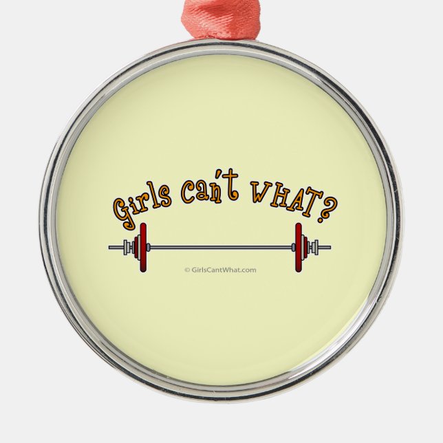 Viktning - Barbell Julgransprydnad Metall (Framsidan)