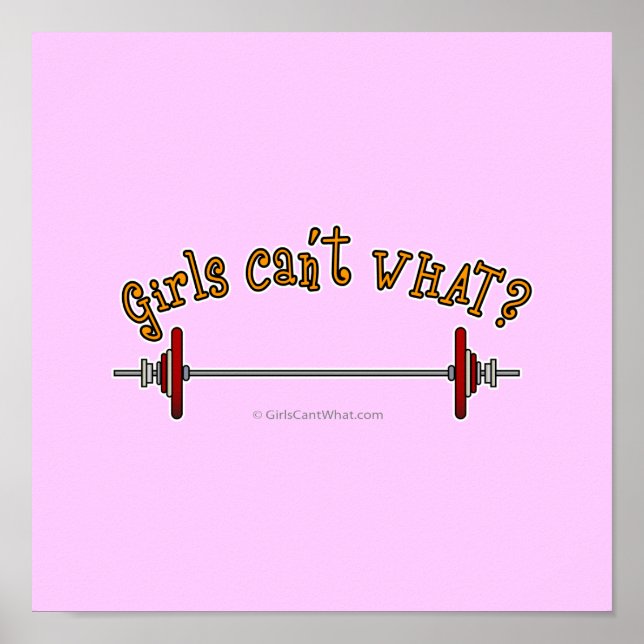 Viktning - Barbell Poster (Framsidan)