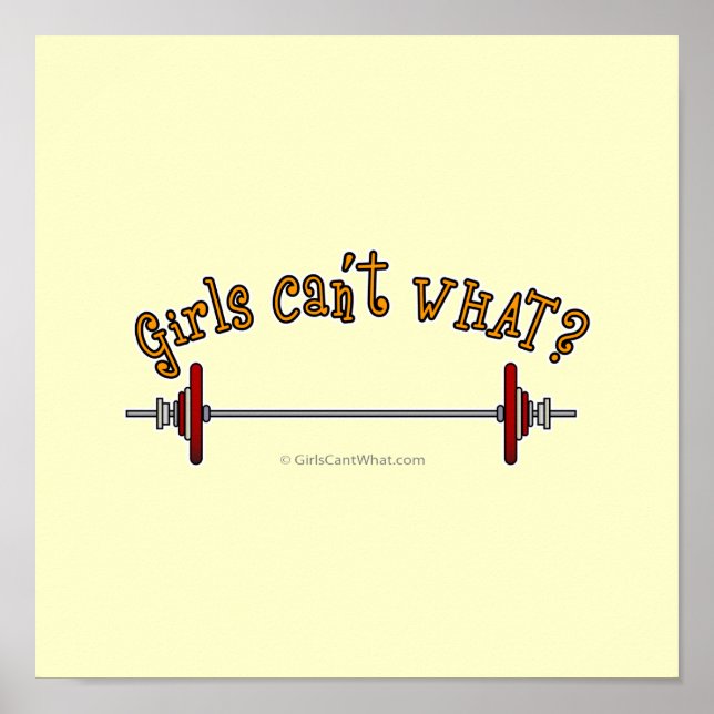 Viktning - Barbell Poster (Framsidan)