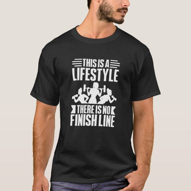 Viktning för sportträning Bodybuilding-workout T Shirt (Framsida)