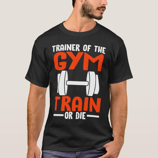 Viktning för sportträning Bodybuilding-workout T Shirt (Framsida)