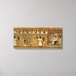 Viktningen av hjärtat mot Maats ludd Canvastryck