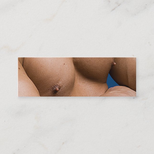 Viktningsnoggrannare fysisk träningslära för perso mini visitkort (Framsida)